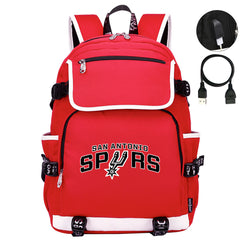 San Antonio Spurs Backpack School Notebook Travel Bags