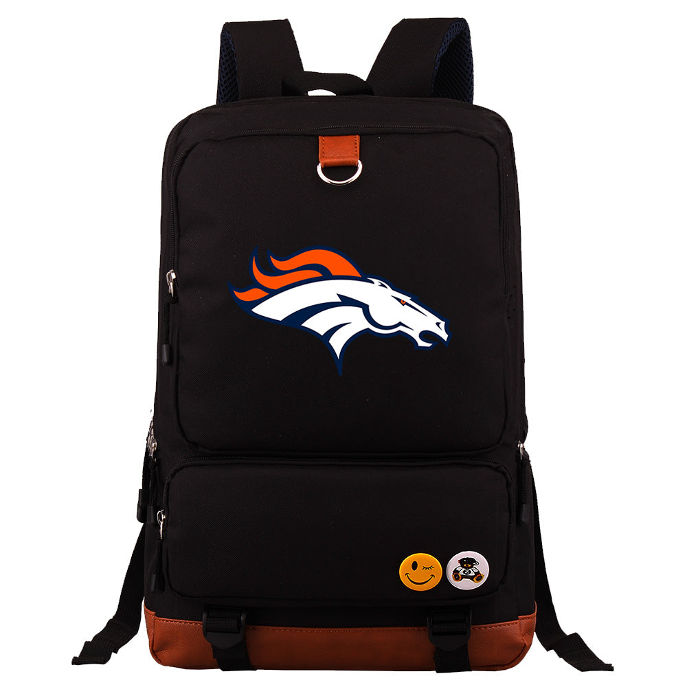 Denver Broncos Football Team Rugby Proof Backpack NoteBook Laptop School Bag