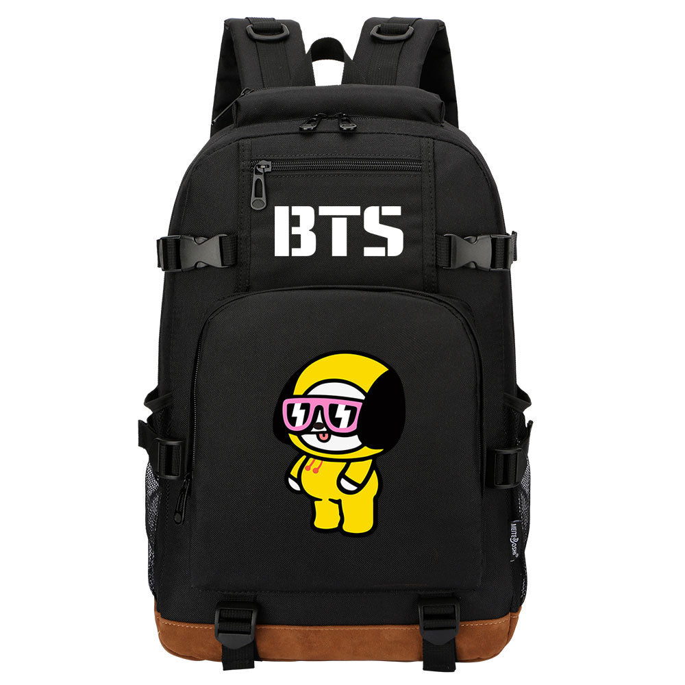 Kpop BTS Jimin Chimmy Waterproof Backpack School Notebook Travel Bag