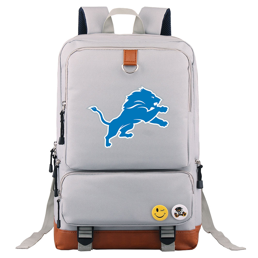 Detroit Lions Football Team Rugby Proof Backpack NoteBook Laptop School Bag