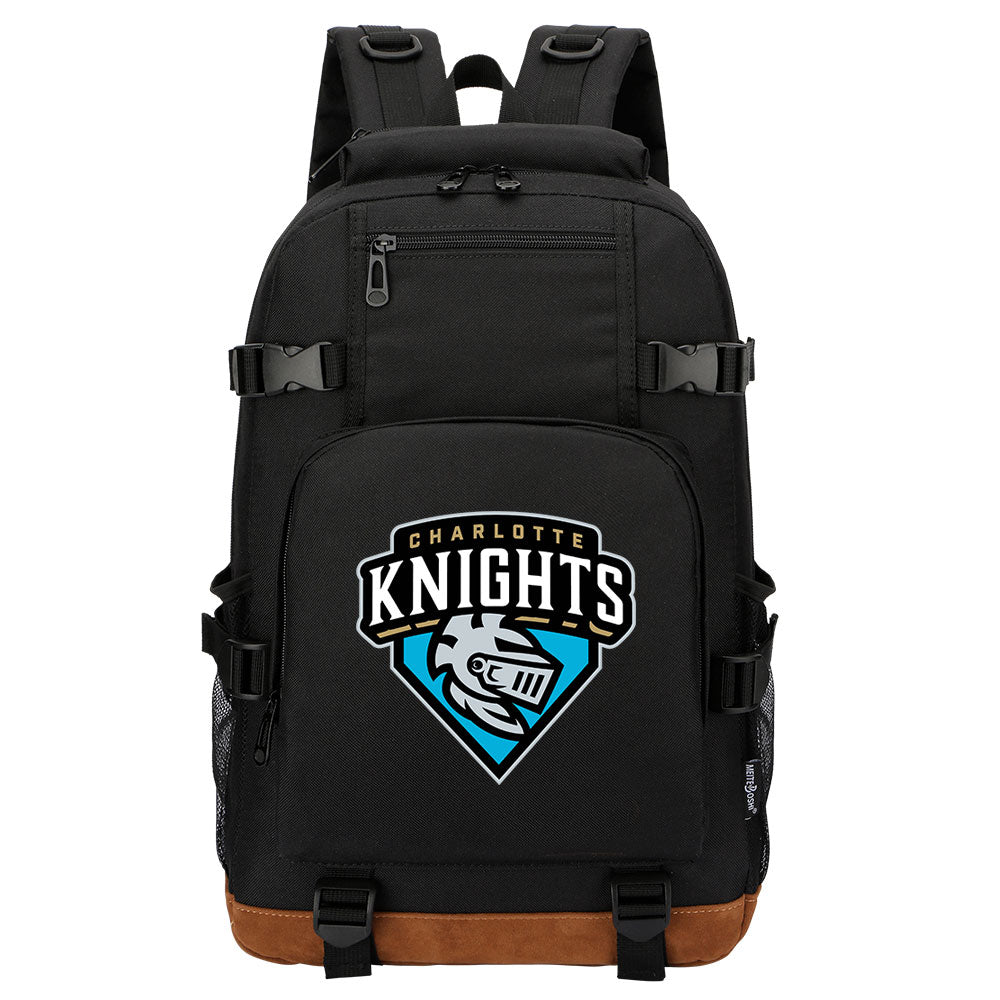 Charlotte Knights Waterproof Backpack School Notebook Travel Bag