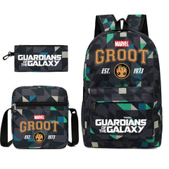 Groot School Backpack Shoulder Bag Pencil Bags 3pcs Set