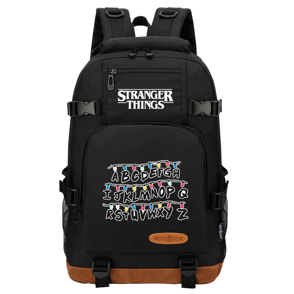 Strangers Things Waterproof Backpack School Notebook Travel Bag