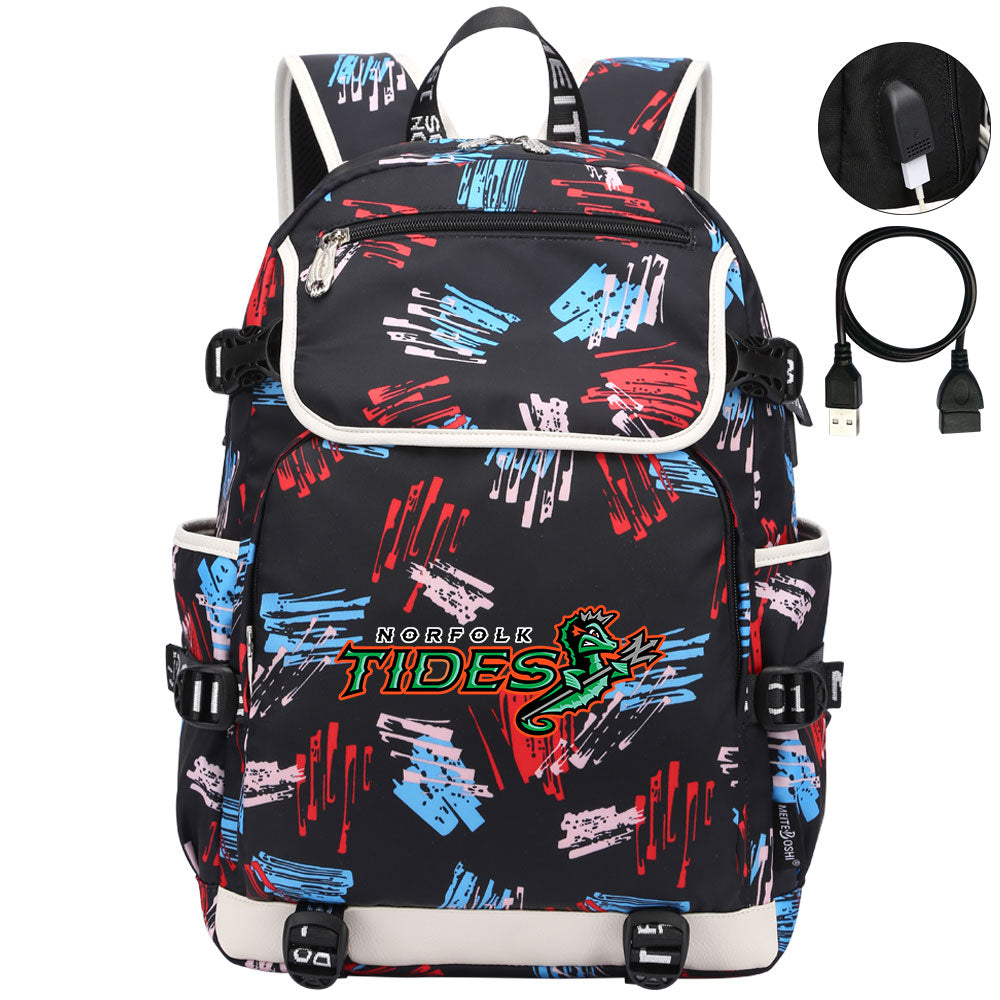 Norfolk Tides Backpack School Notebook Travel Bags