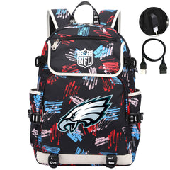 Philadelphia Eagles Football Rugby Backpack School Notebook Travel Bags