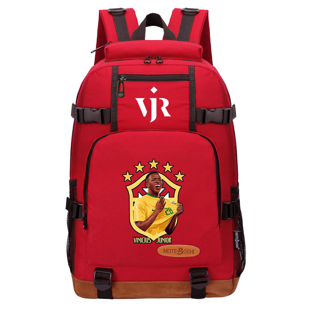 Vinicius Junior FC Waterproof Backpack School Notebook Travel Bag
