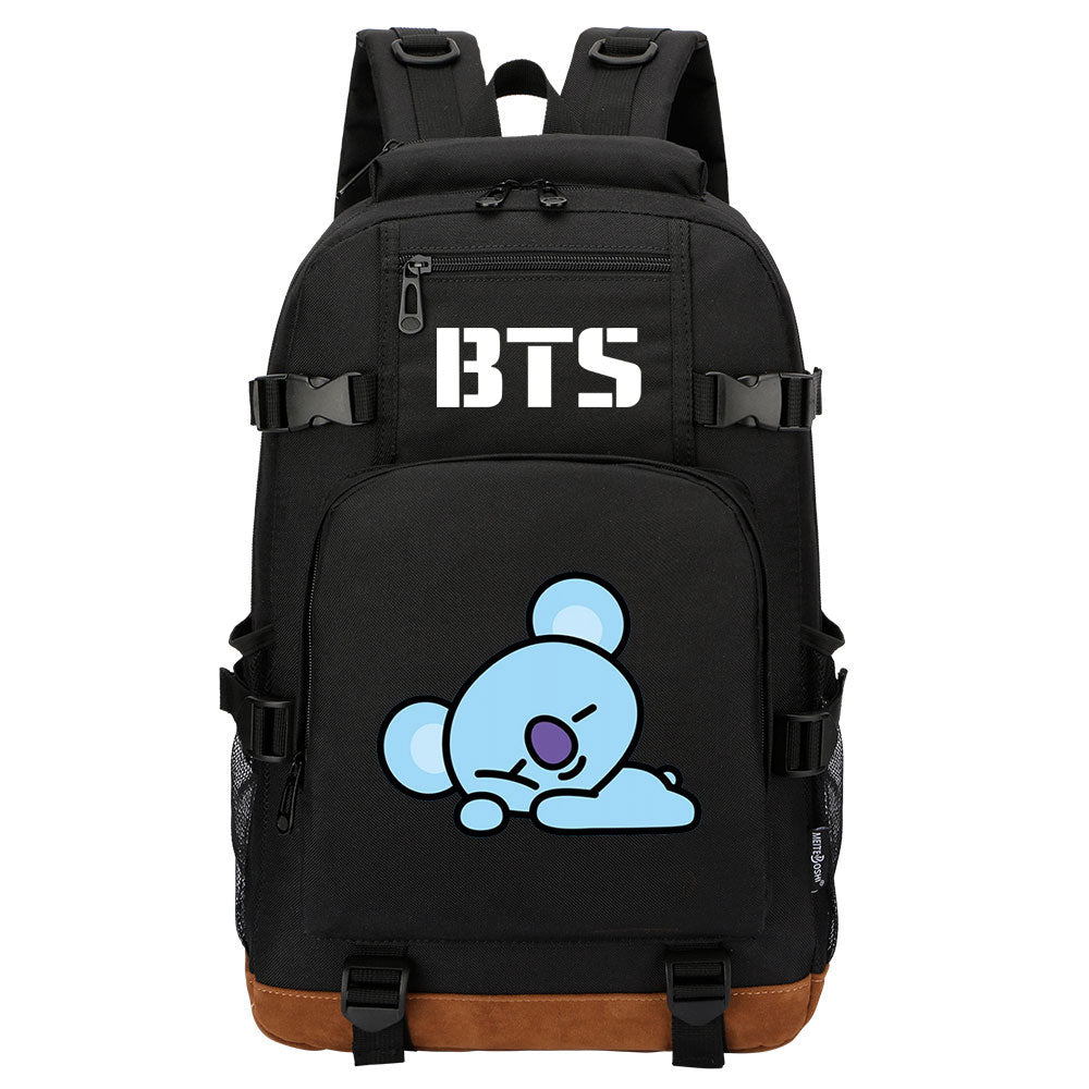 Kpop BTS Koya RM Waterproof Backpack School Notebook Travel Bag