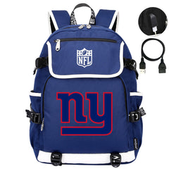 New York Giants Football Rugby Backpack School Notebook Travel Bags