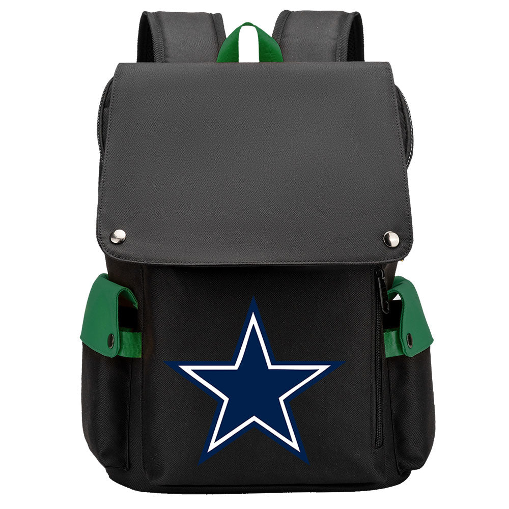 Dallas Cowboys Football Team Rugby Laptop Backpack Oxford School Bag