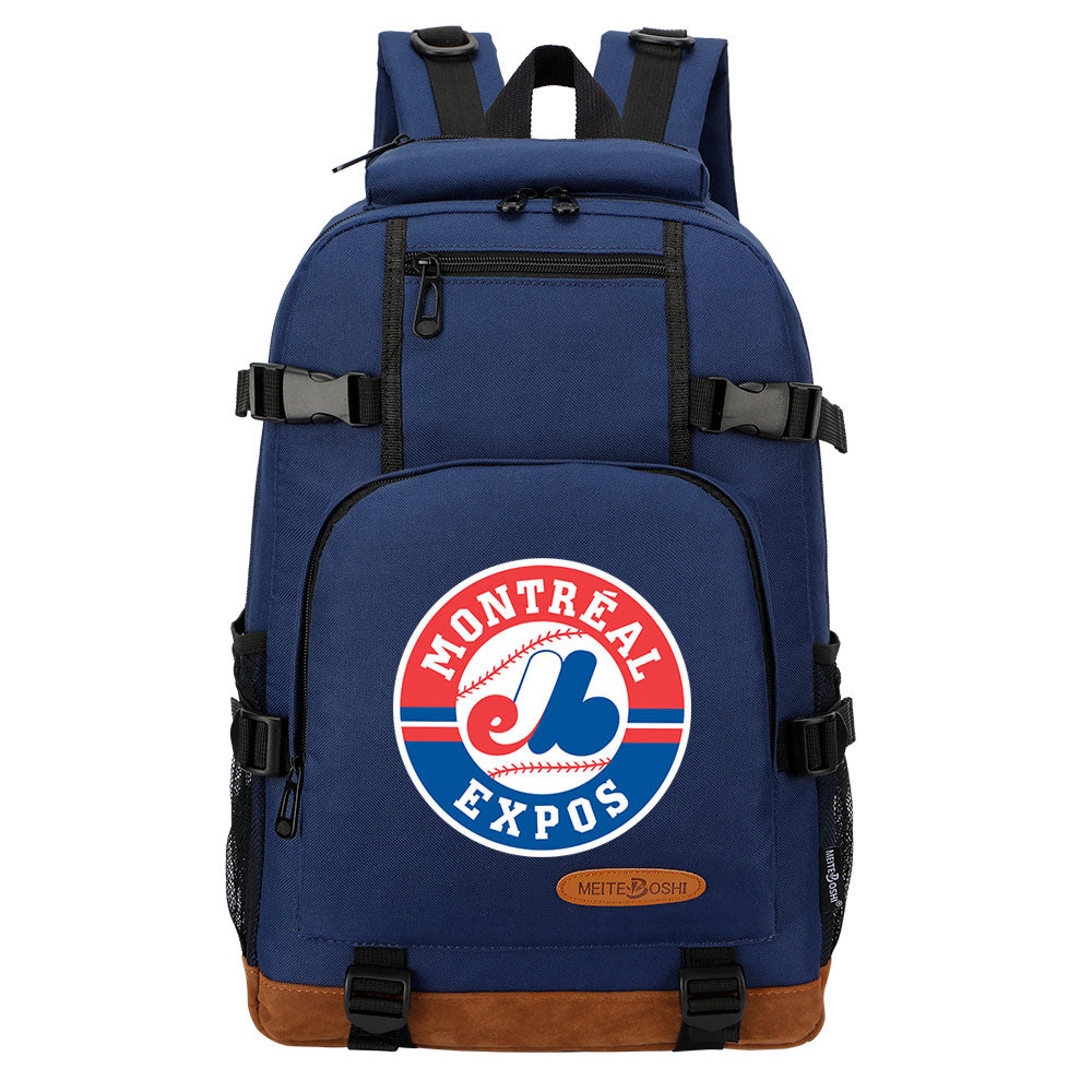 Montreal Expos Waterproof Backpack School Notebook Travel Bag