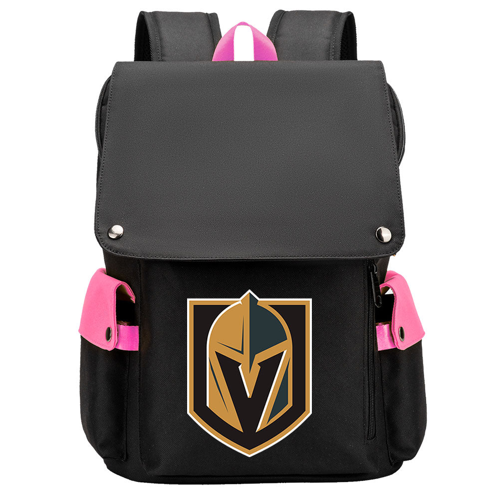Vegas Golden Knights Hockey Team School Backpack Oxford Laptop Bag