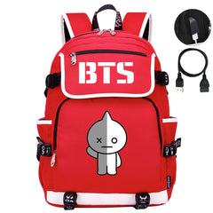 BTS VAN Backpack School Notebook Travel Bags