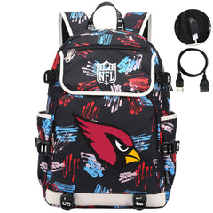 Arizona Cardinals Football Team Rugby Backpack School Notebook Travel Bag