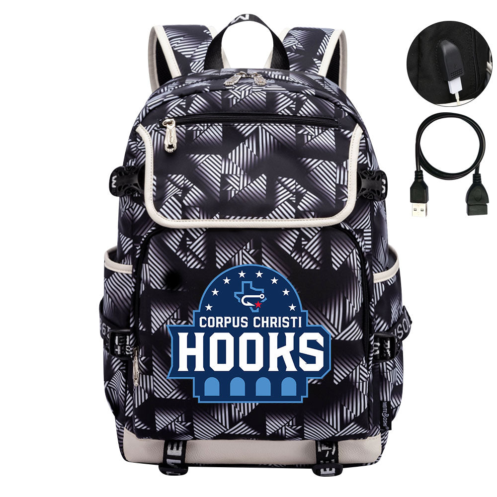 Corpus Christi Hooks Backpack School Notebook Travel Bags