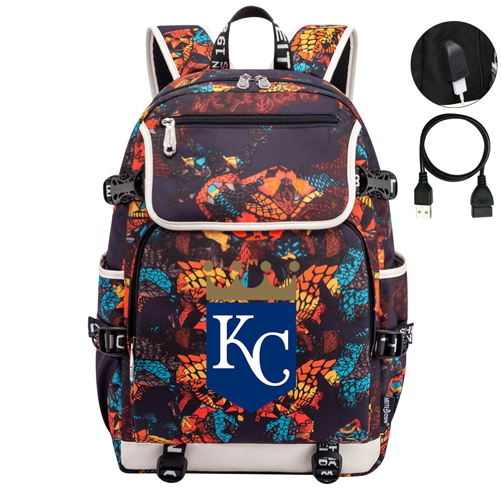 Kansas City Royals Backpack School Notebook Travel Bags