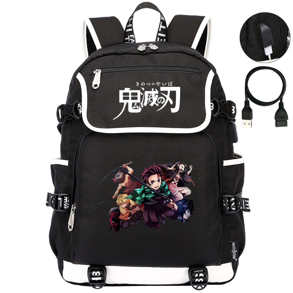 Demon Slayer Kimetsu No Yaiba Backpack School Notebook Travel Bags