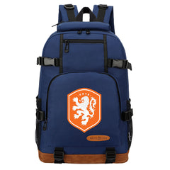 Dutch National Football Team Waterproof Backpack School Notebook Travel Bag