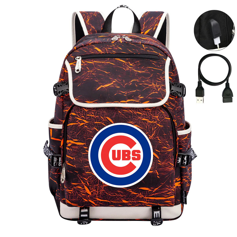 Chicago Cubs Backpack School Notebook Travel Bags