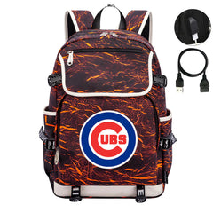 Chicago Cubs Backpack School Notebook Travel Bags