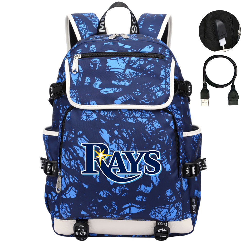 Tampa Bay Rays Backpack School Notebook Travel Bags