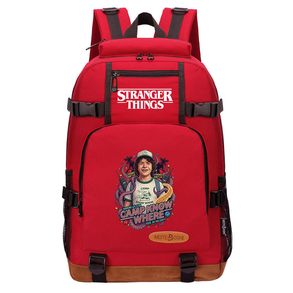 Strangers Things Dustin Henderson Waterproof Backpack School Notebook Travel Bag