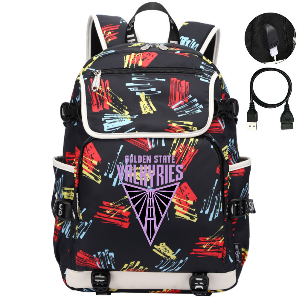 Golden State Valkyries Backpack School Notebook Travel Bags