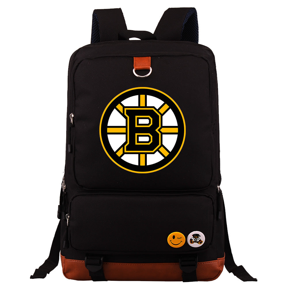 Boston Bruins Hockey Team Proof Backpack NoteBook Laptop School Bag
