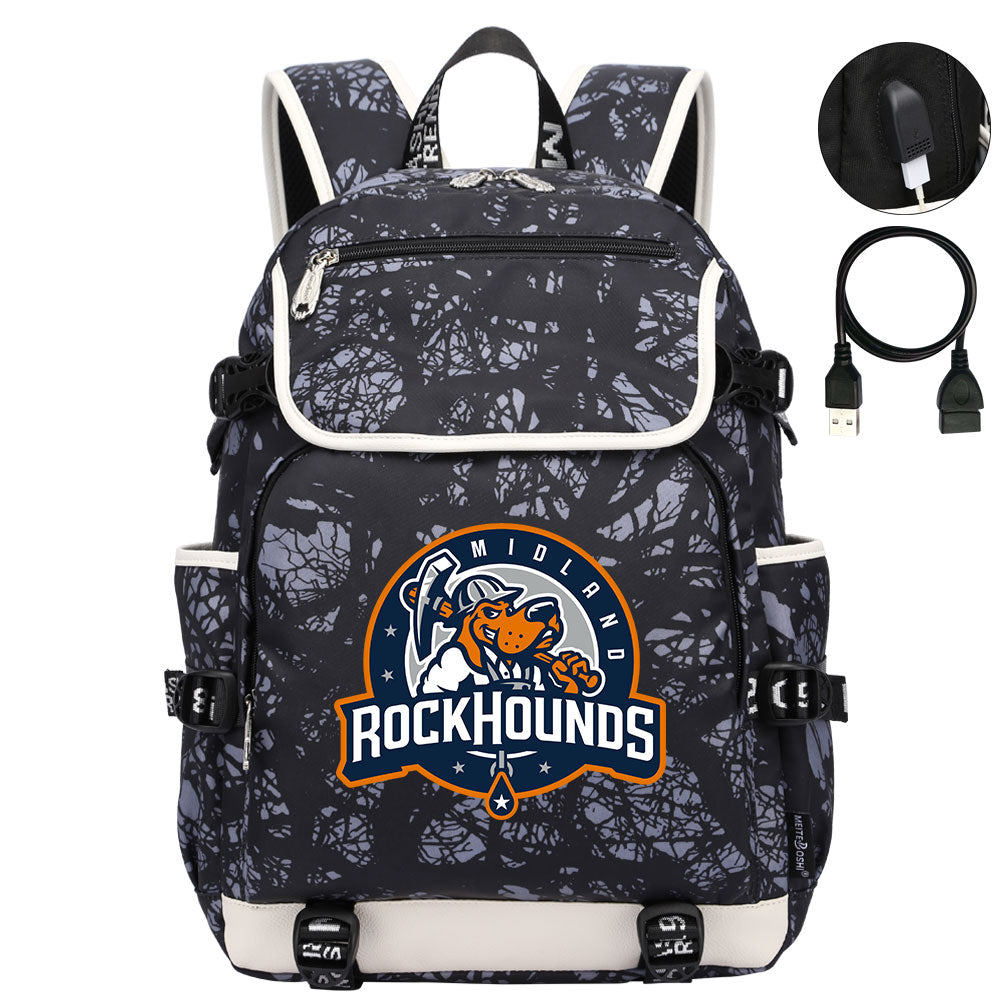 Midland RockHounds Backpack School Notebook Travel Bags