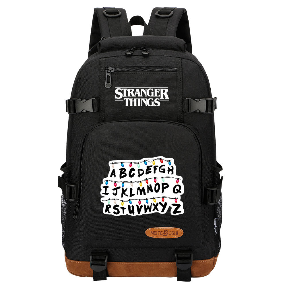 Strangers Things Waterproof Backpack School Notebook Travel Bag