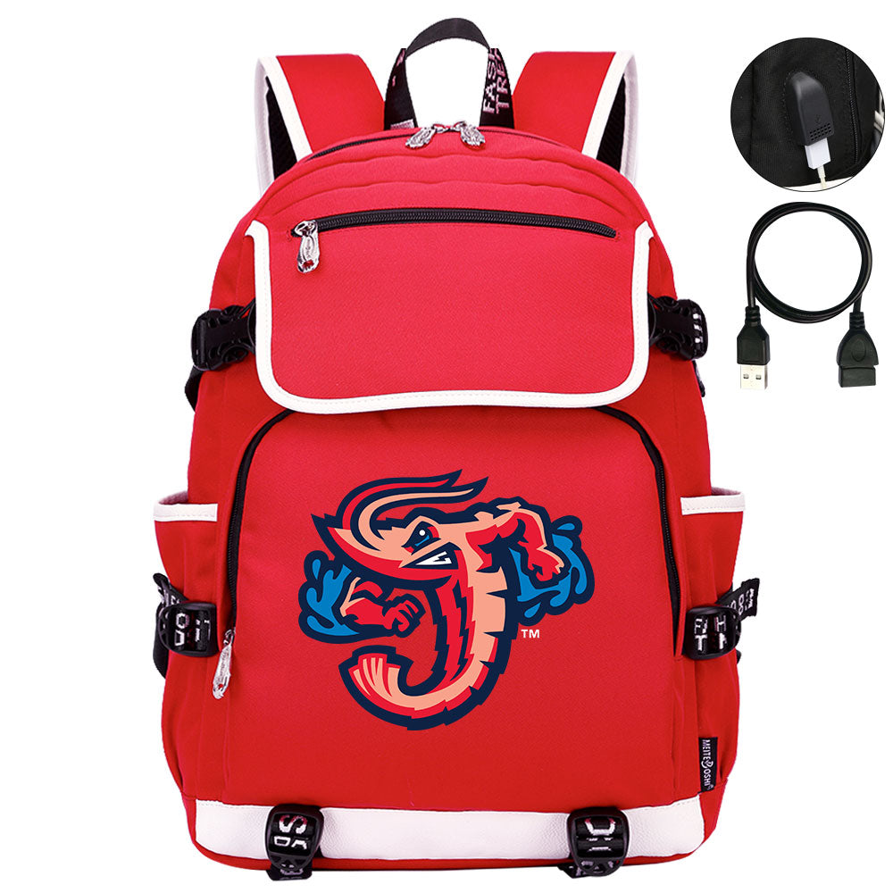 Jacksonville Jumbo Shrimp Backpack School Notebook Travel Bags