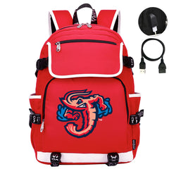 Jacksonville Jumbo Shrimp Backpack School Notebook Travel Bags
