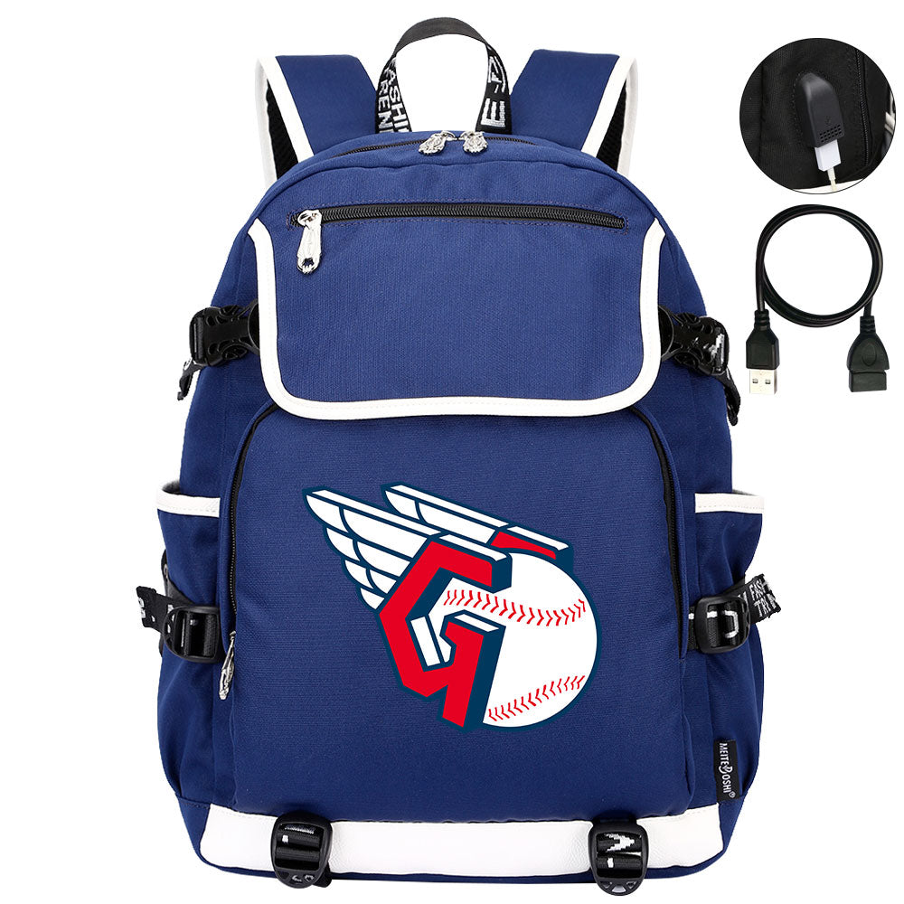 Cleveland Guardians Backpack School Notebook Travel Bags