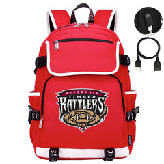 Wisconsin Timber Rattlers Backpack School Notebook Travel Bags