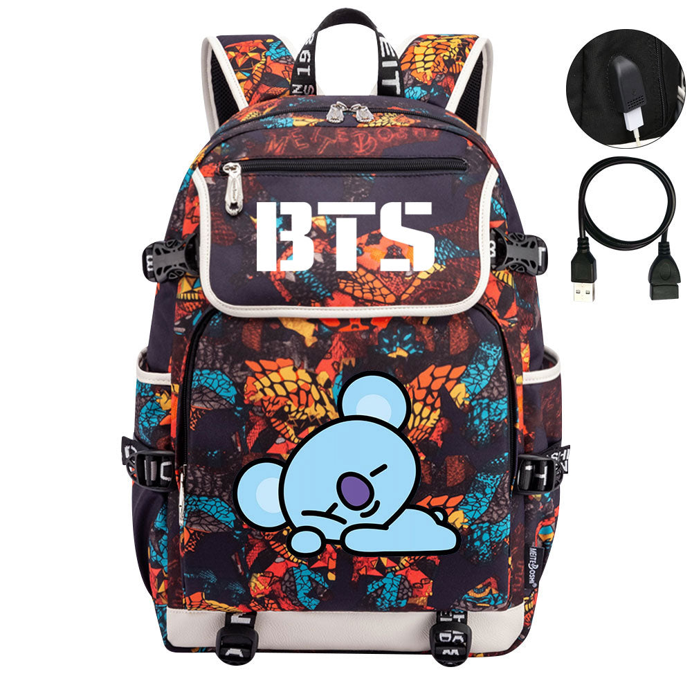 BTS Koya Backpack School Notebook Travel Bags