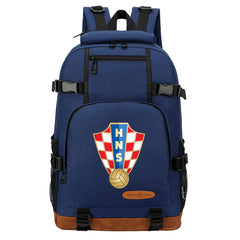 Croatia National Football Team Waterproof Backpack School Notebook Travel Bag