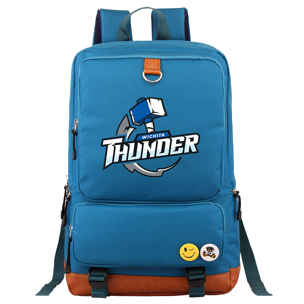 Wichita Thunder Hockey Team Proof Backpack NoteBook Laptop School Bag