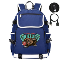 Vancouver Grizzlies Backpack School Notebook Travel Bags