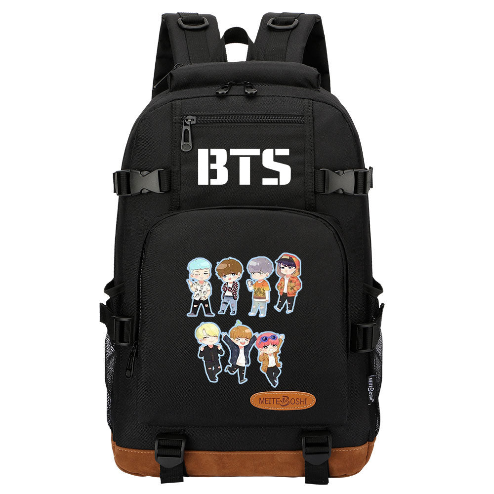 Kpop BTS Waterproof Backpack School Notebook Travel Bag