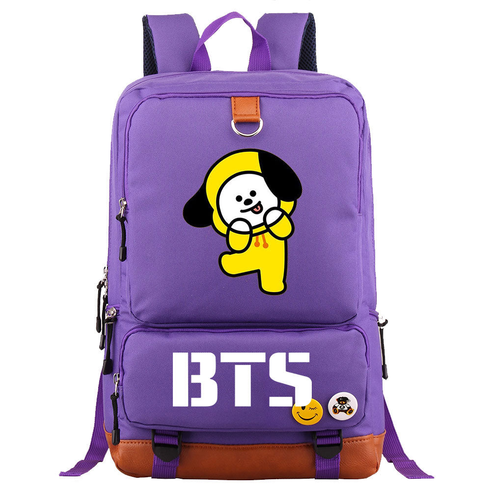 BTS Chimmy Proof Backpack NoteBook Laptop School Bag