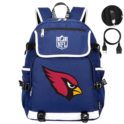 Arizona Cardinals Football Team Rugby Backpack School Notebook Travel Bag