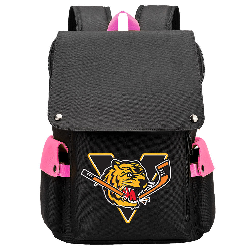 Victoriaville Tigres Hockey Team School Backpack Oxford Laptop Bag