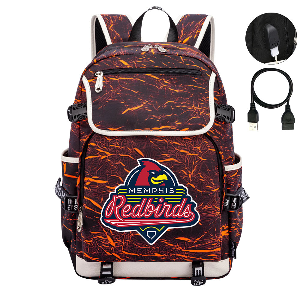 Memphis Redbirds Backpack School Notebook Travel Bags