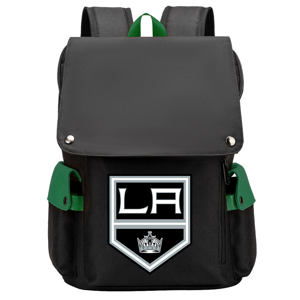 Los Angeles Kings Hockey Team School Backpack Oxford Laptop Bag