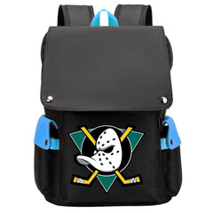 Anaheim Ducks Hockey Team Laptop Backpack Oxford School Bag
