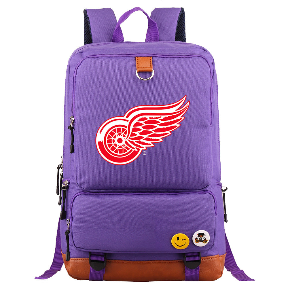 Detroit Red Wings Hockey Team Proof Backpack NoteBook Laptop School Bag