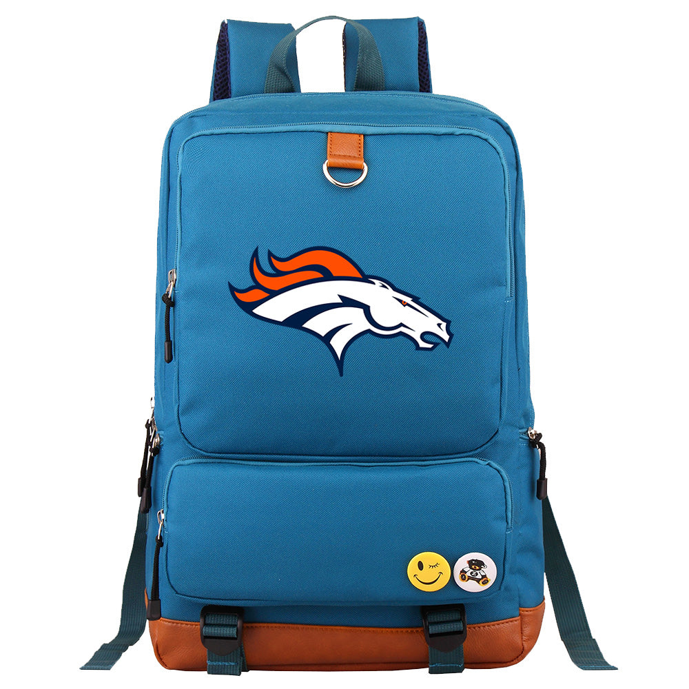 Denver Broncos Football Team Rugby Proof Backpack NoteBook Laptop School Bag