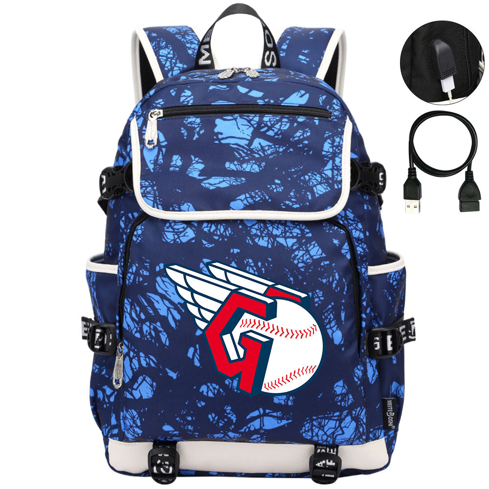 Cleveland Guardians Backpack School Notebook Travel Bags