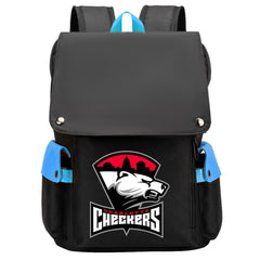 Charlotte Checkers Hockey Team School Backpack Oxford Laptop Bag