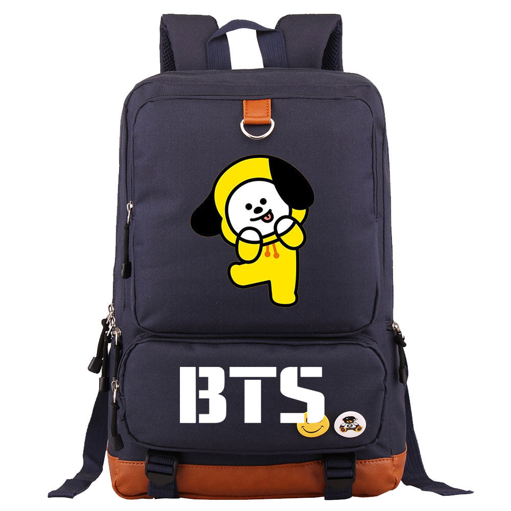 BTS Chimmy Proof Backpack NoteBook Laptop School Bag
