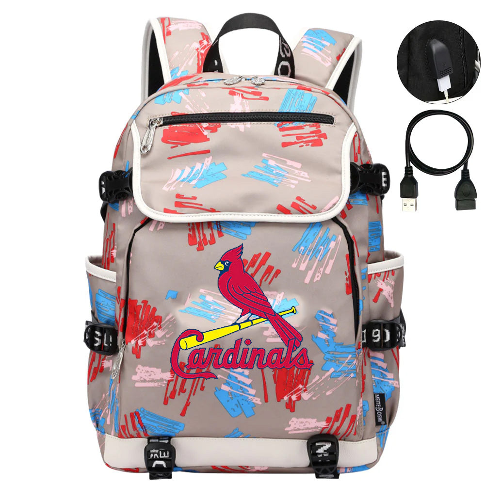 St Louis Cardinals Backpack School Notebook Travel Bags